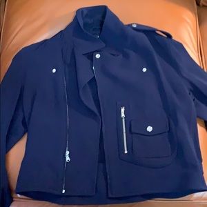 Ralph Lauren navy black label sz 10 crepe motto